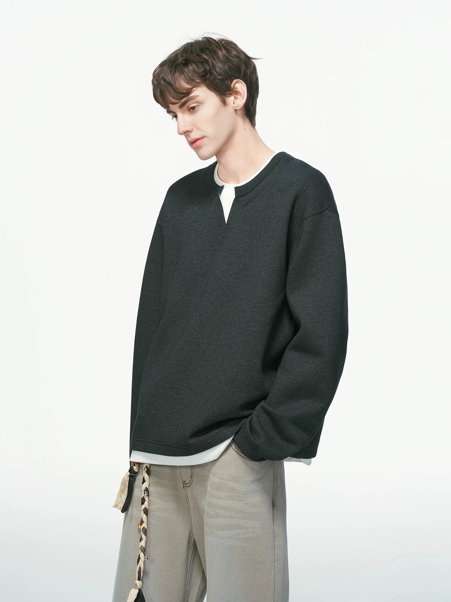 Softlane Layered Crew Sweatshirt