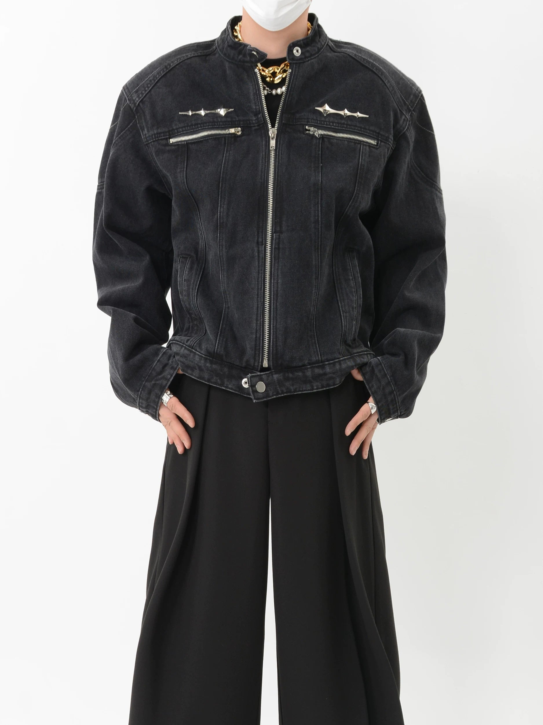Obsidian Lance Zip Moto Jacket