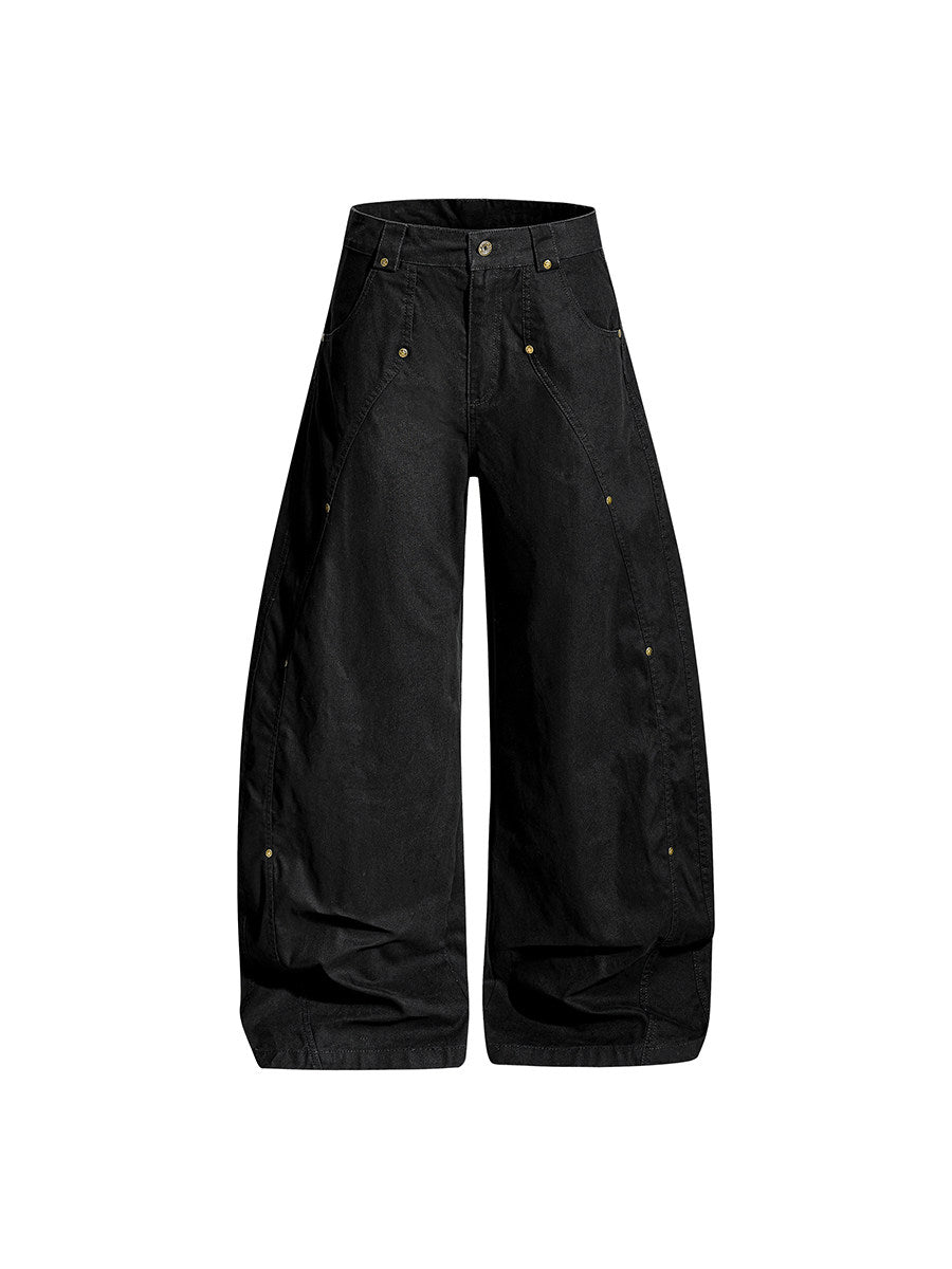 Men's Panel Seam Wide-Leg Pants