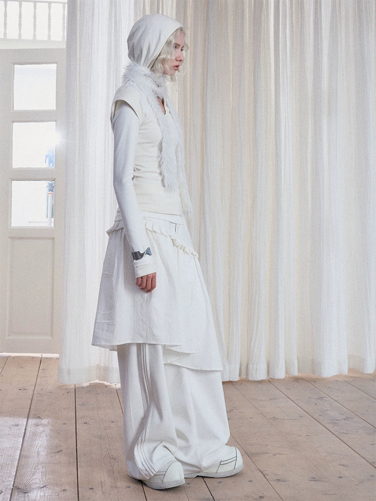 Two Layered Hooded Top
