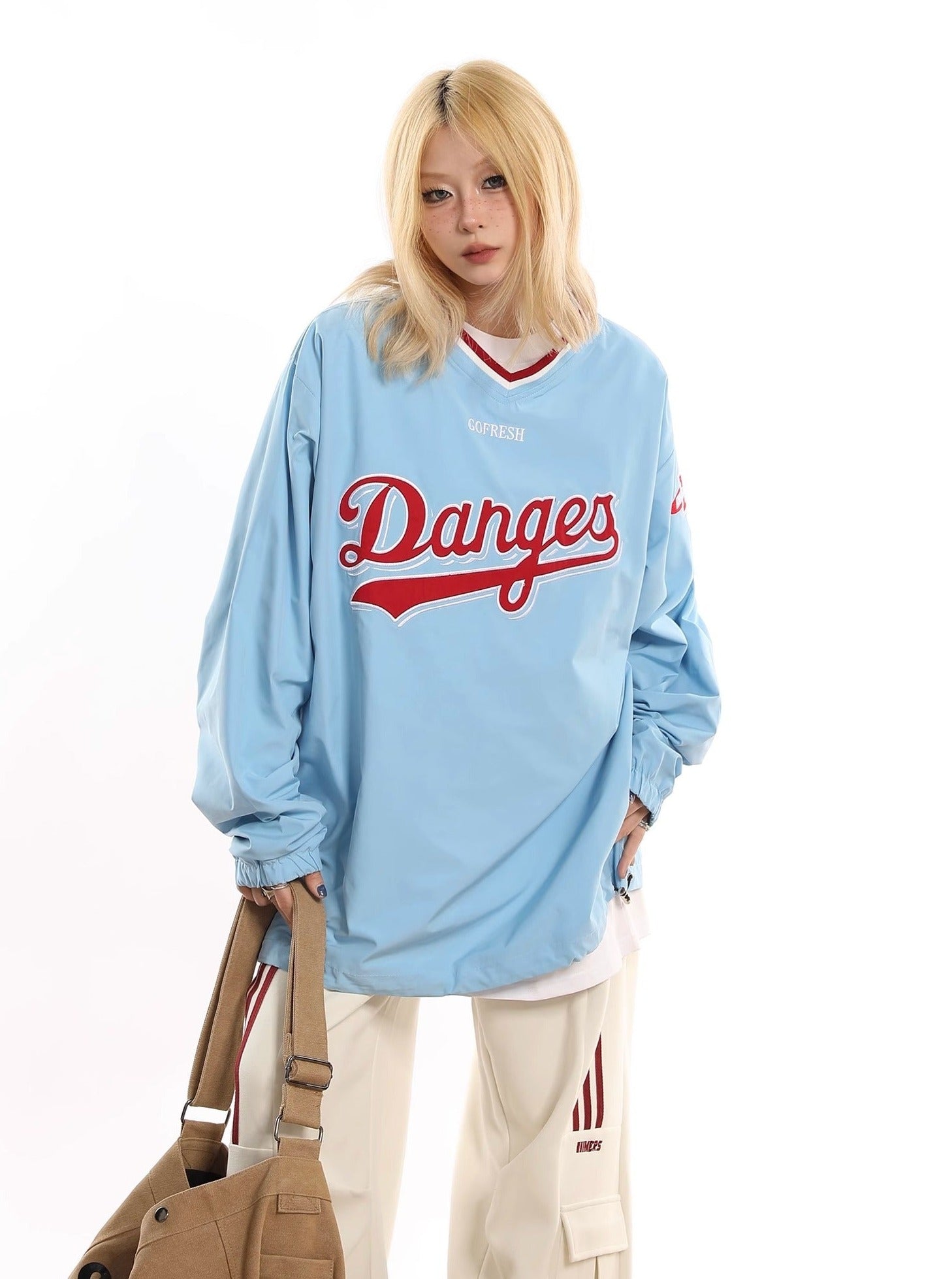 Danges Baseball Pullover Sweatshirt