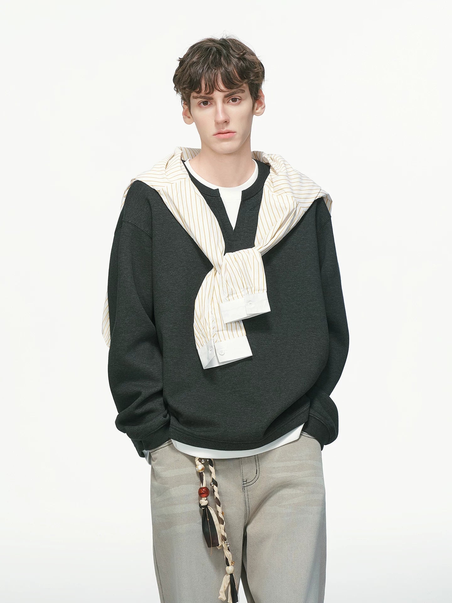 Softlane Layered Crew Sweatshirt