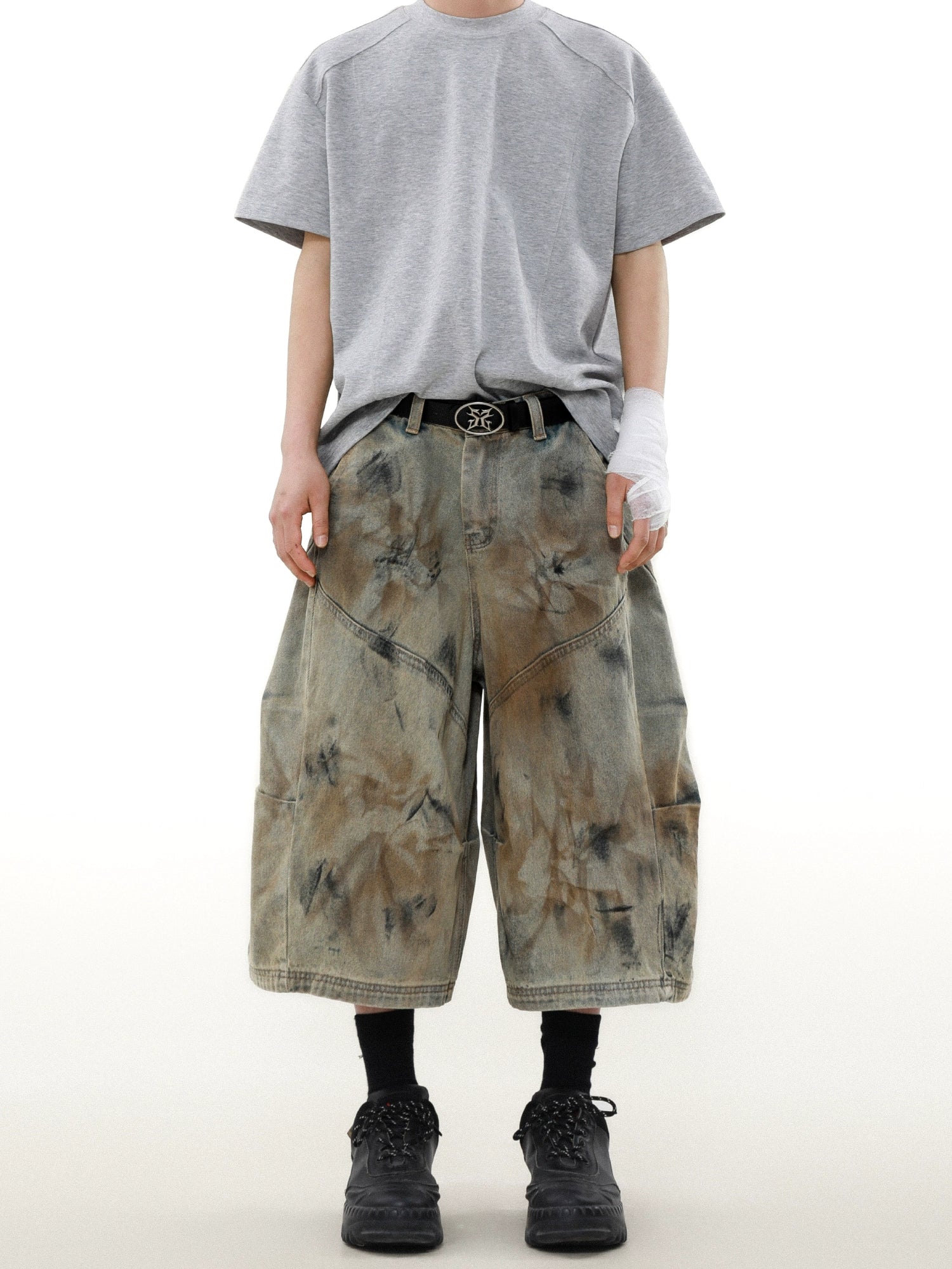 Rust Storm Dyed Cargo Shorts
