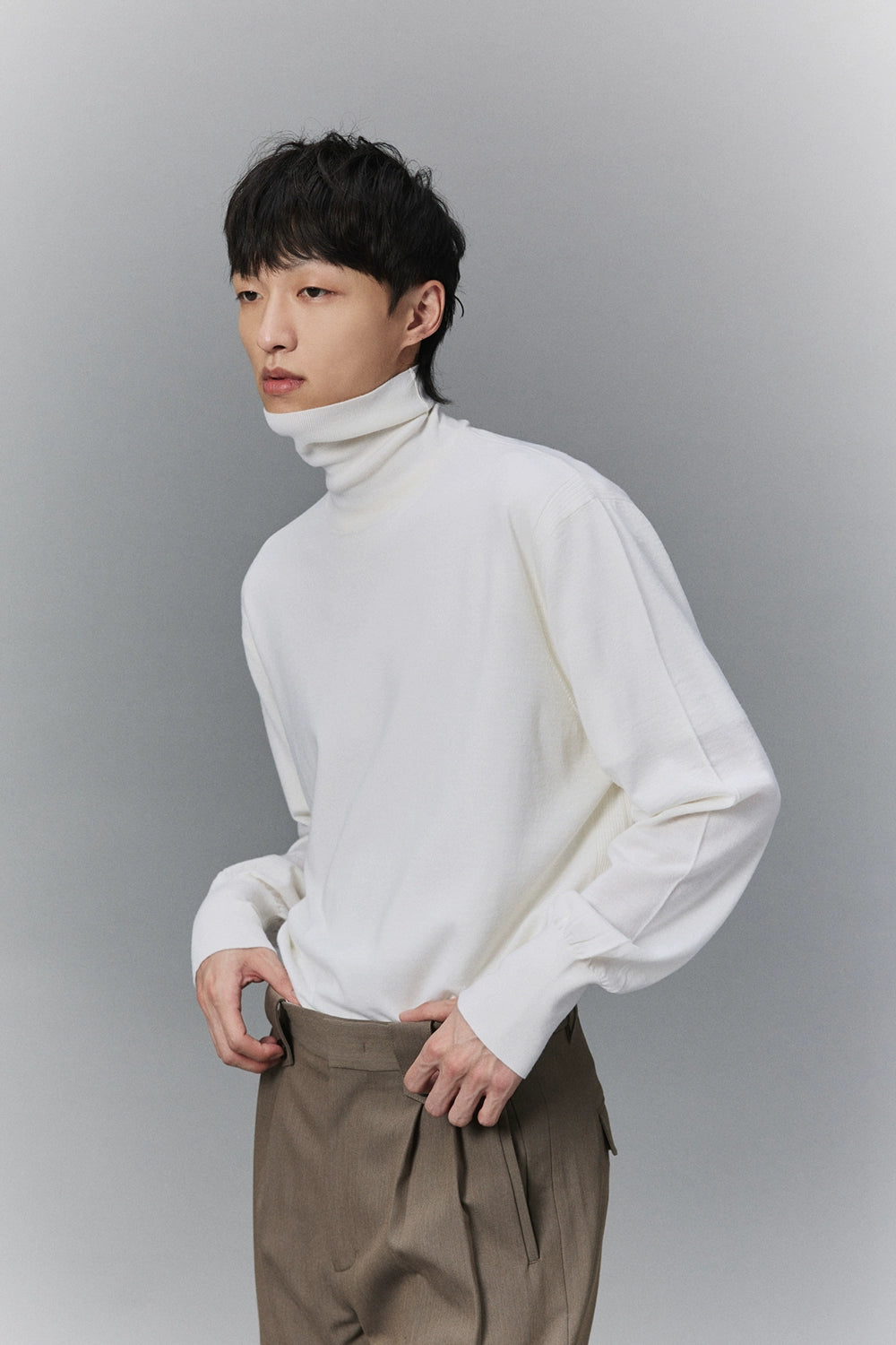 Lightweight Knit Turtleneck Base Layer