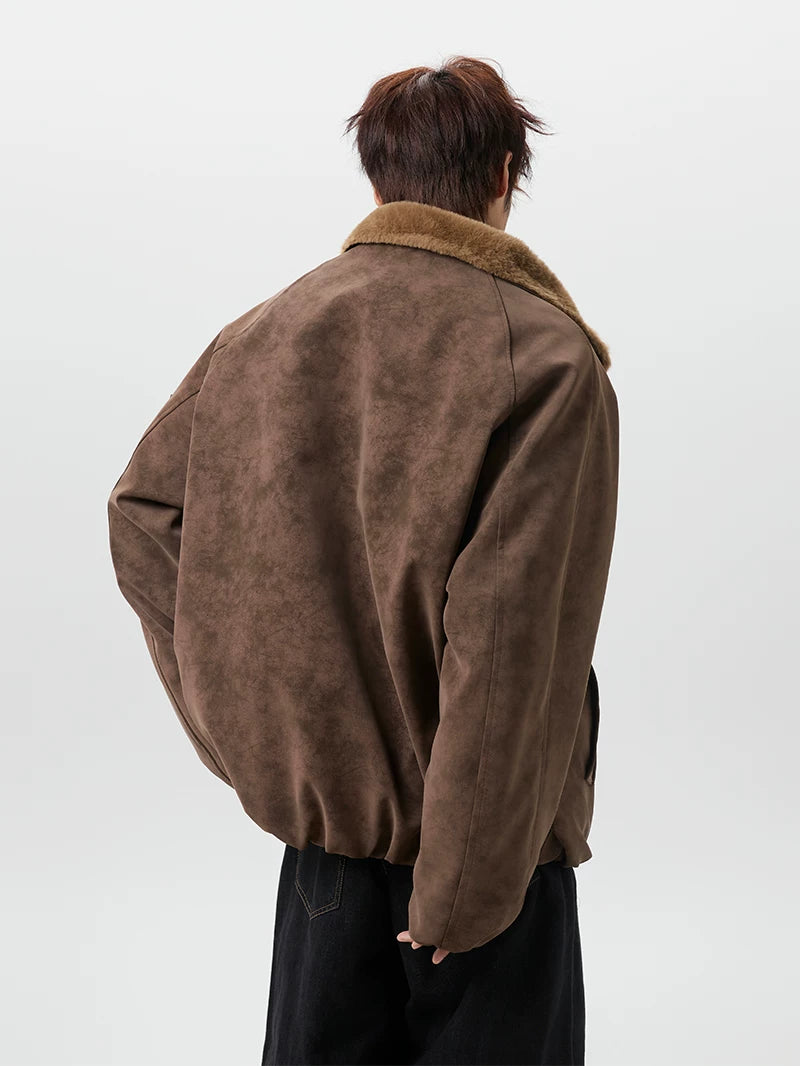 Aviator Sherpa-Lined Jacket