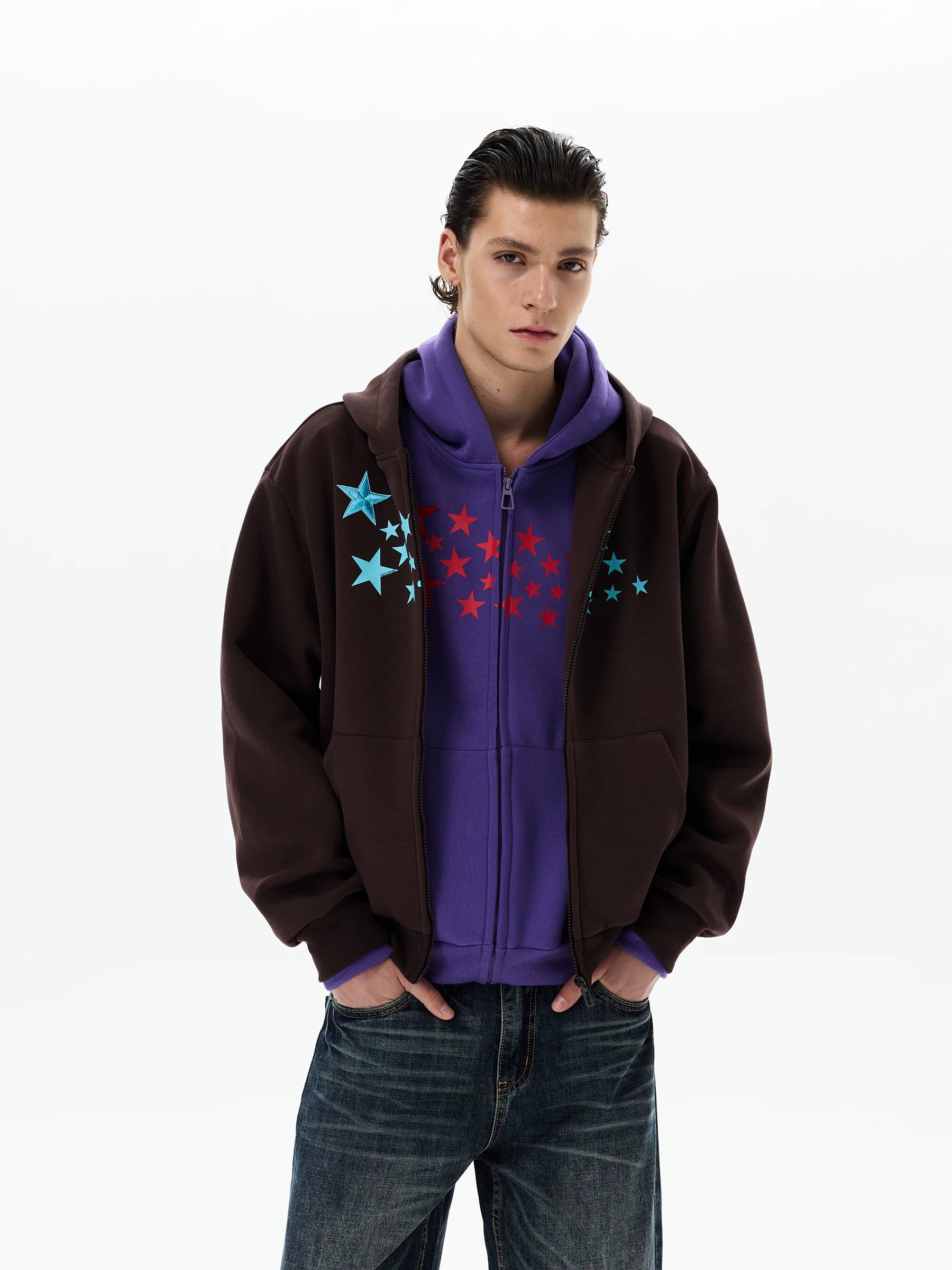 Stellar Drift Zip Hoodie