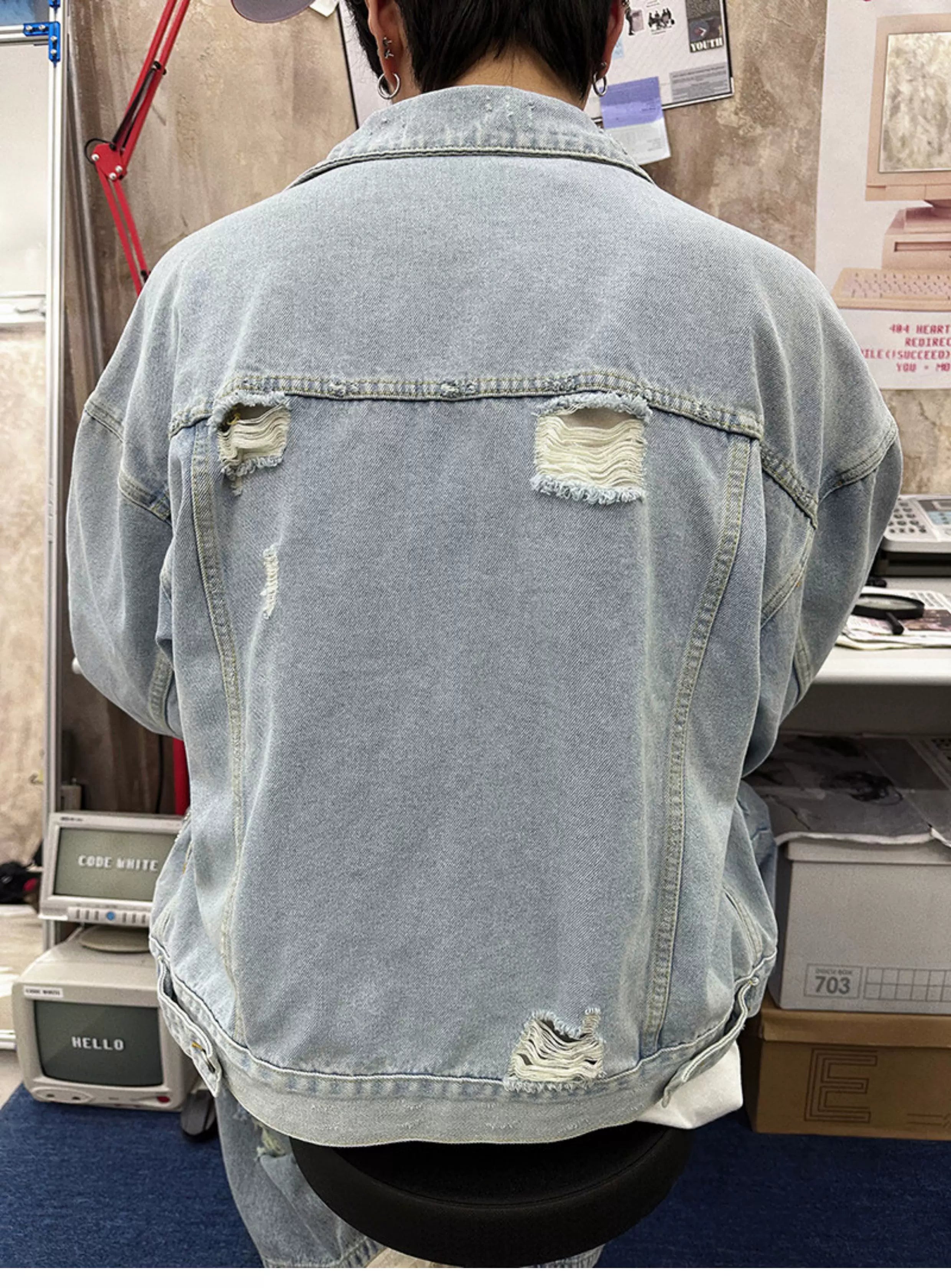 Staple Signal Light-Wash Hardware Trucker Jacket