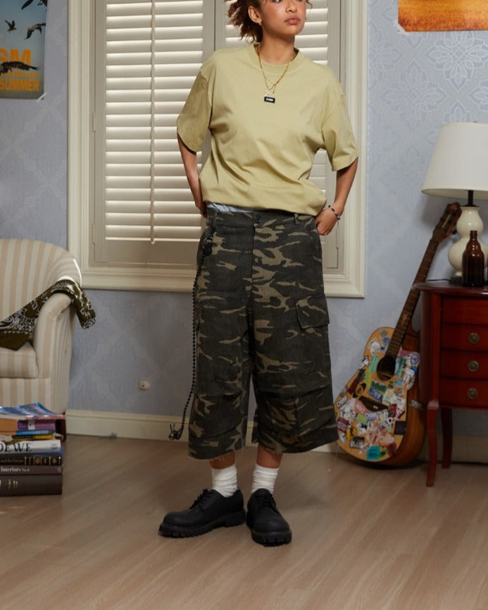 Multi-Pocket Camouflage Pants - chiclara