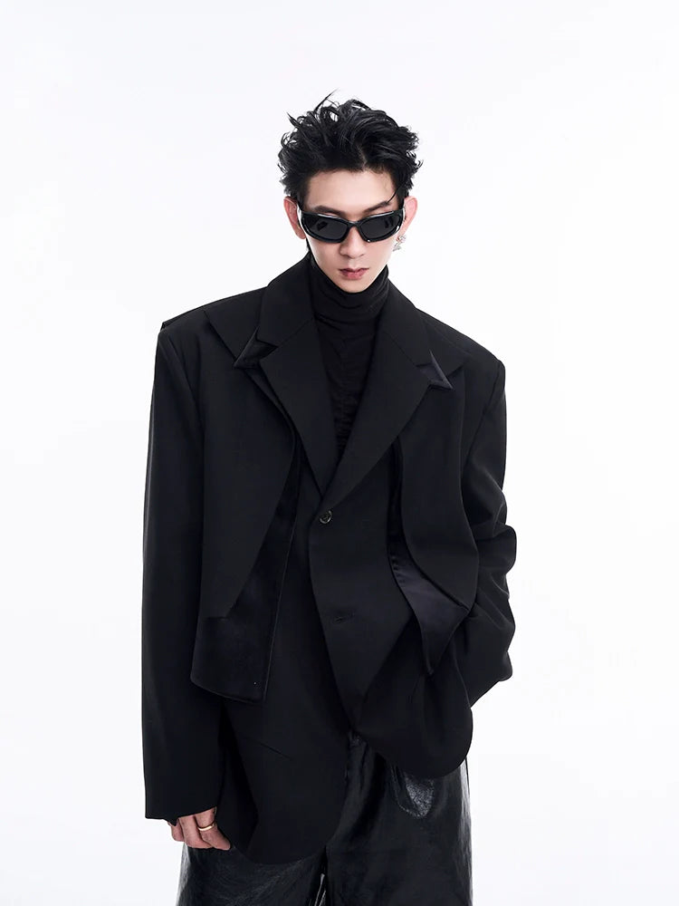 Oversized Double-Lapel Blazer