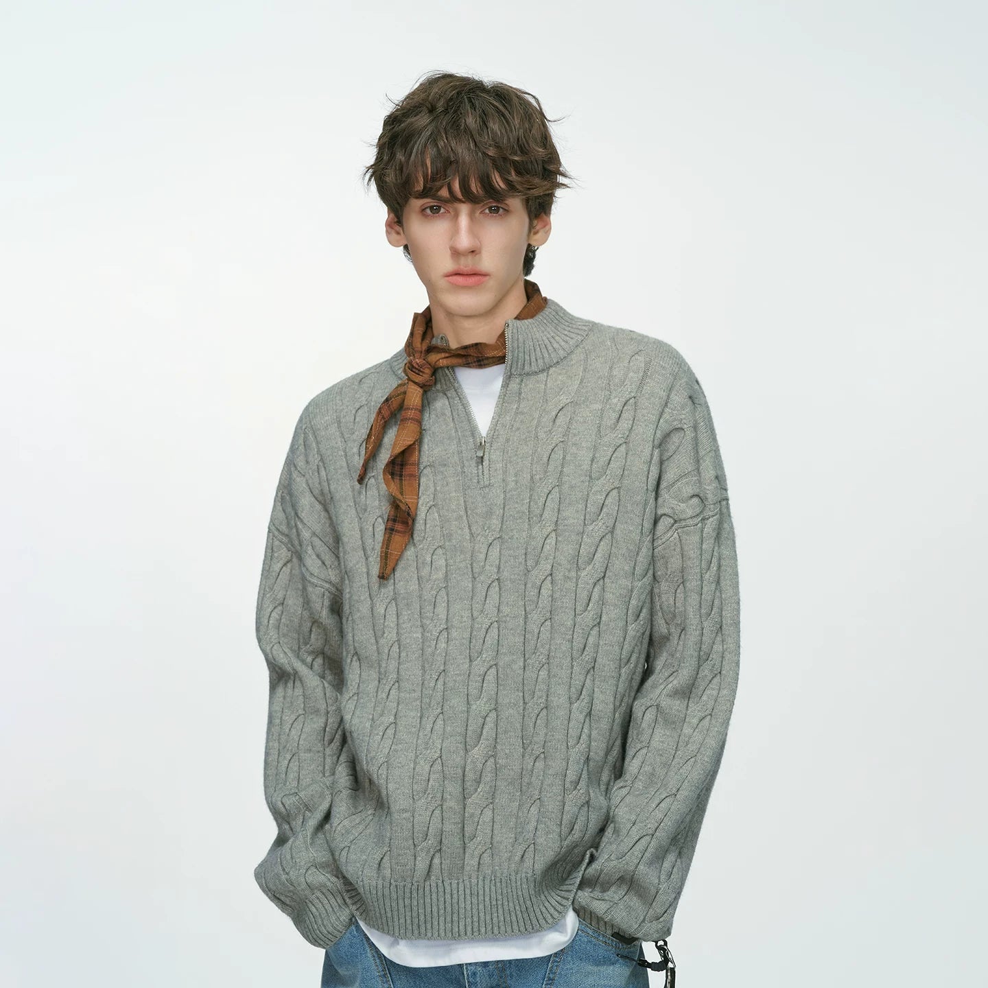 Sandline Cable Half‑Zip Sweater
