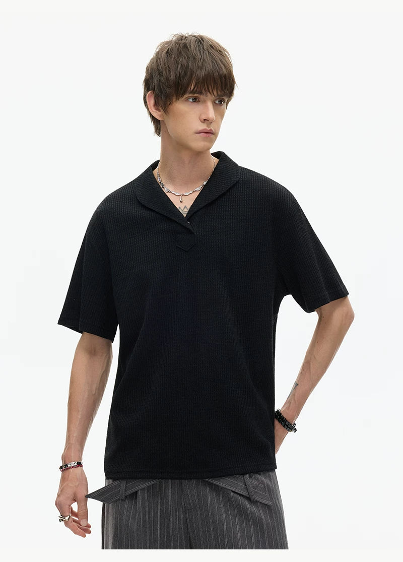 Slate Ridge Shawl Collar Knit Tee