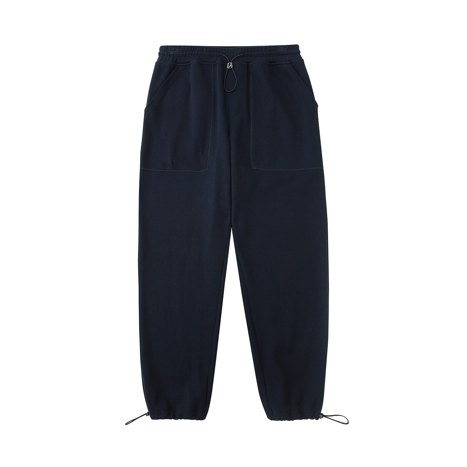 Drawstring Wide-Leg Athletic Pants