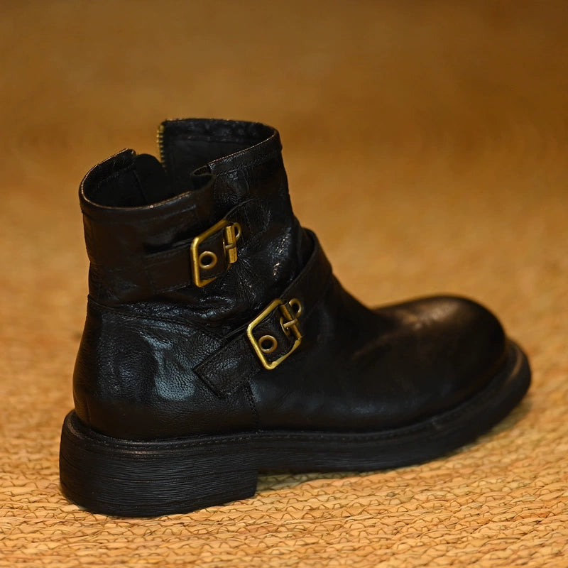 Double Buckle Lamb Boots