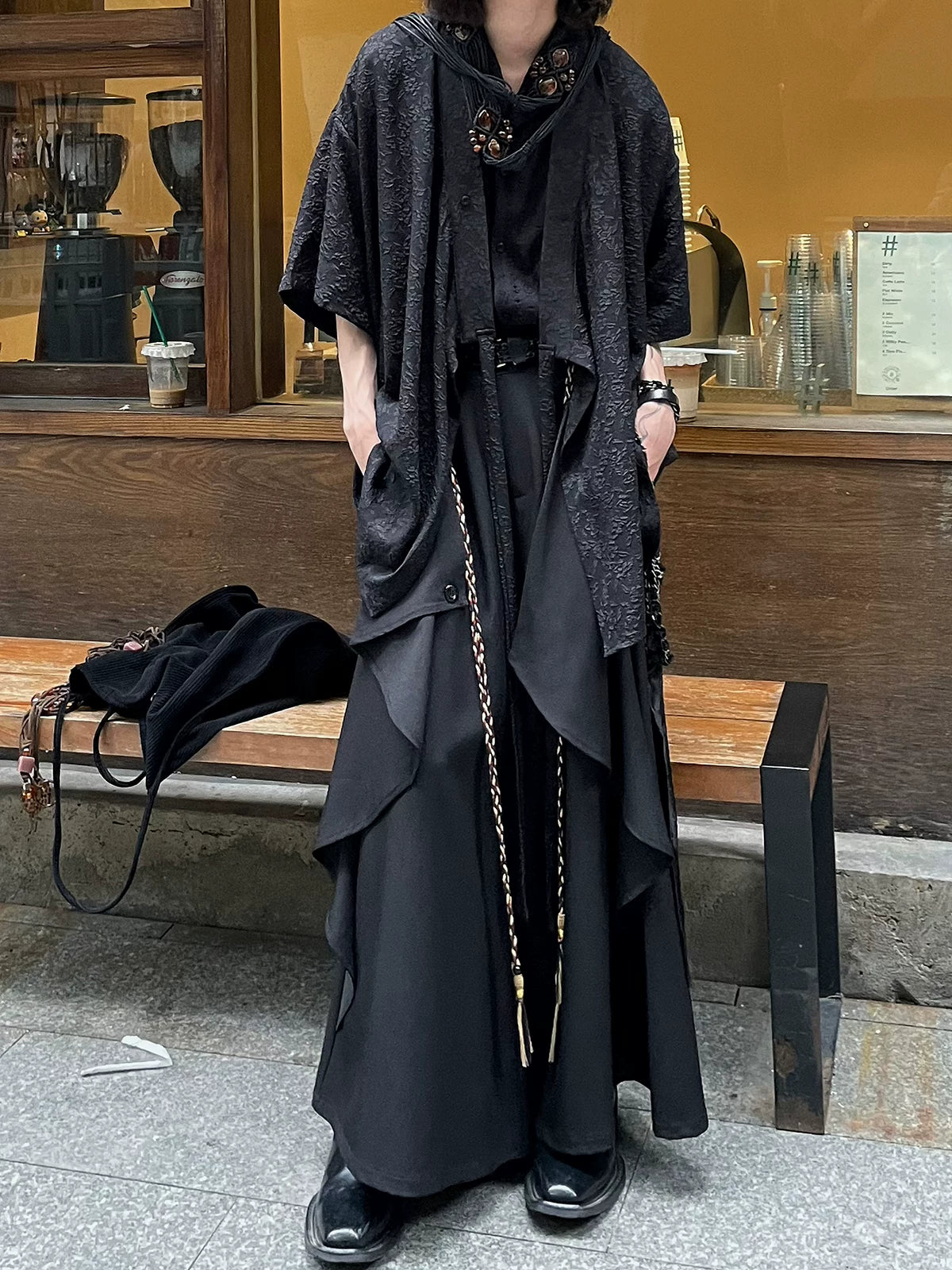 Nocturne Draped Wide-Leg Pants