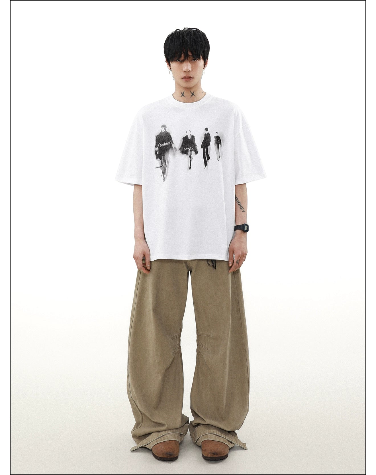 Runway Shadows Oversized Graphic Tee