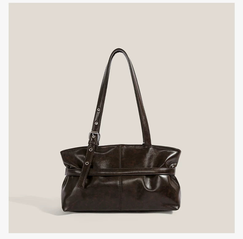 Midnight Kitty Buckle Shoulder Bag