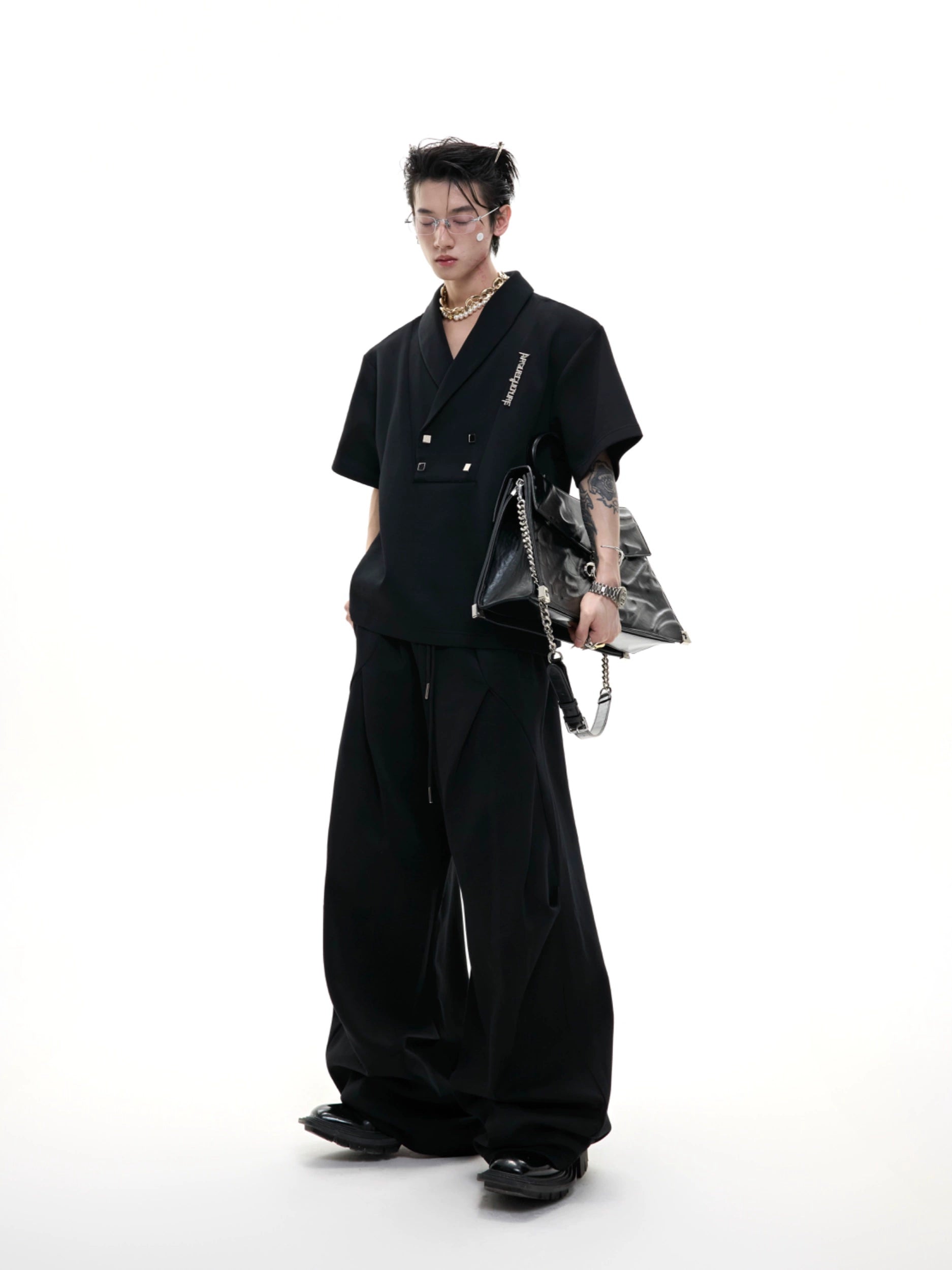 Metal Embellished Sports Suit