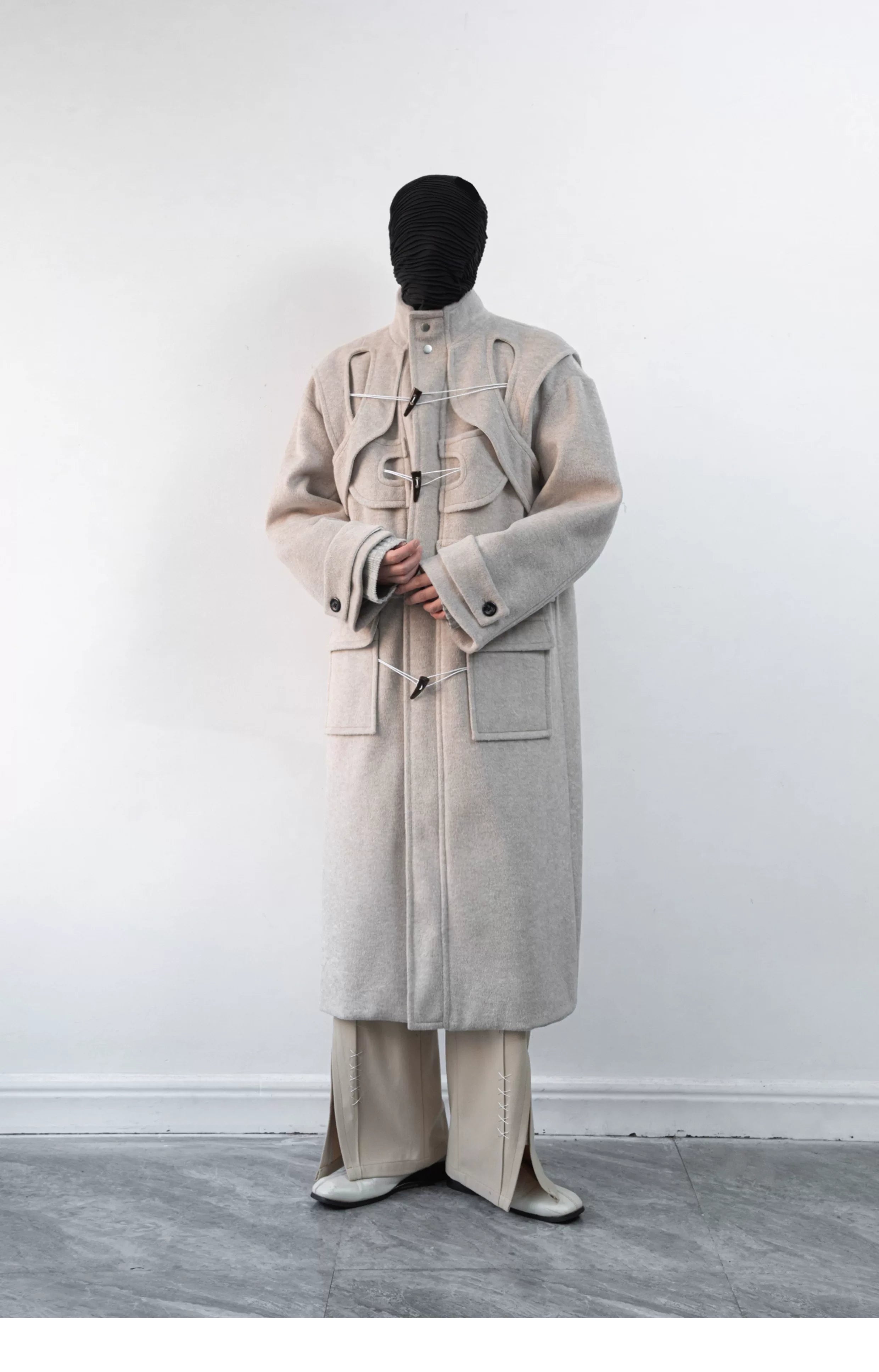 Iron Bastion Harnessed Wool Overcoat