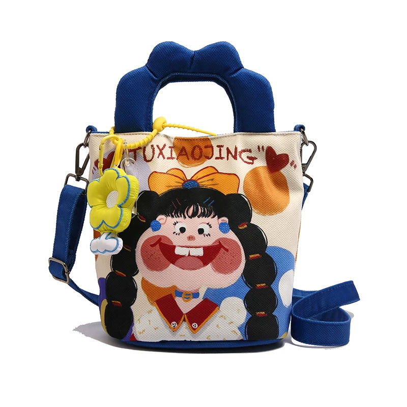 Giggles & Bows Cartoon Tote