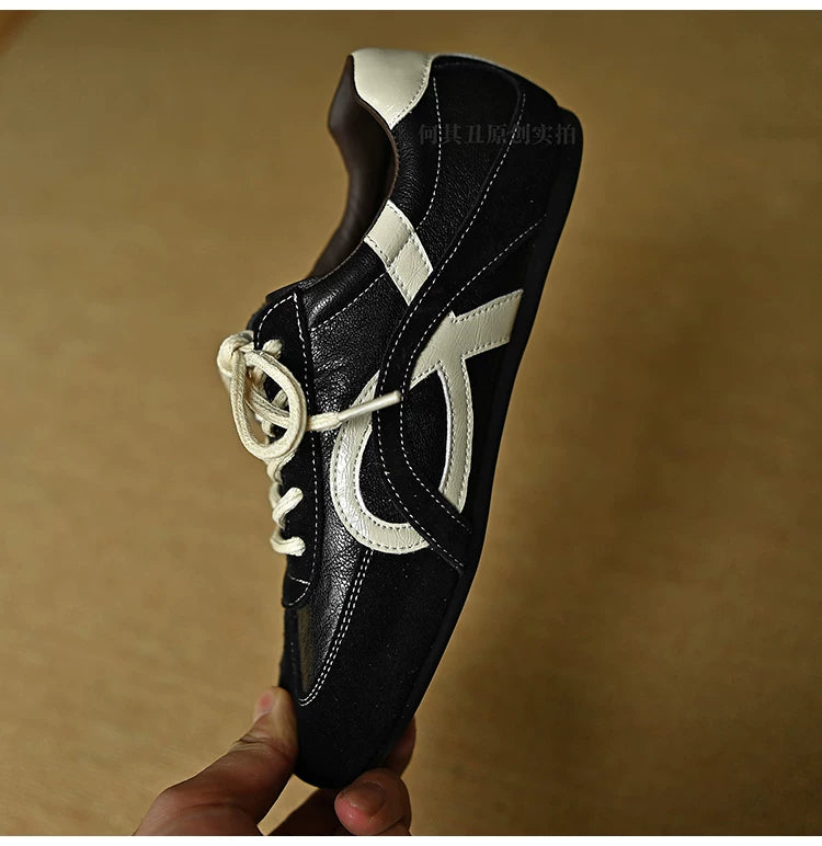 Veyra Contrast Panel Retro Sneakers