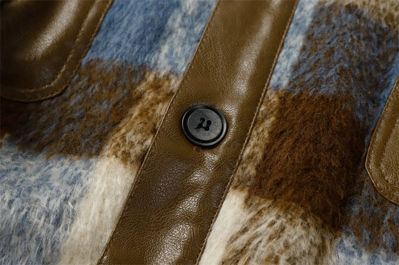 Monochrome Plaid Oversized Shacket