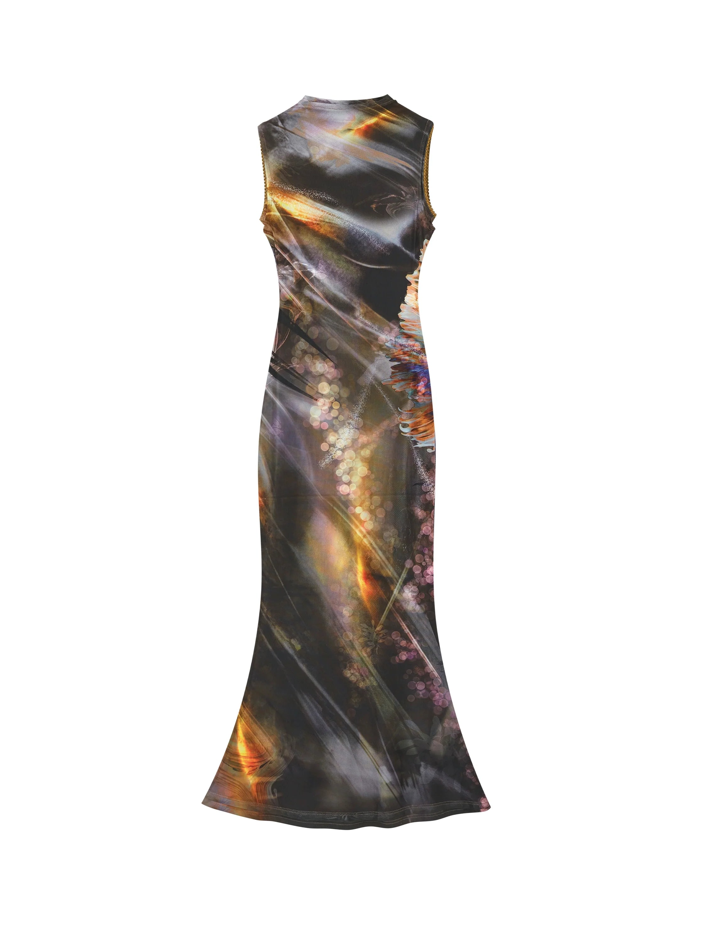 Aurora Borealis Sleeveless Maxi Dress