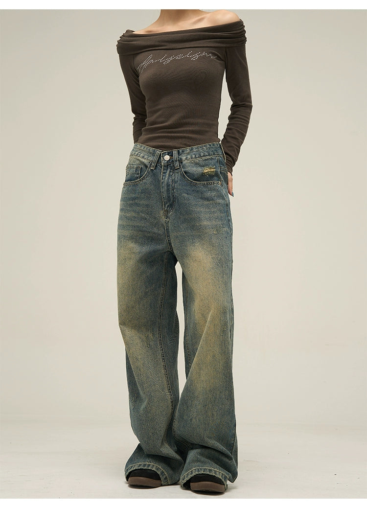 Vintage Aura Wide-Leg Jeans