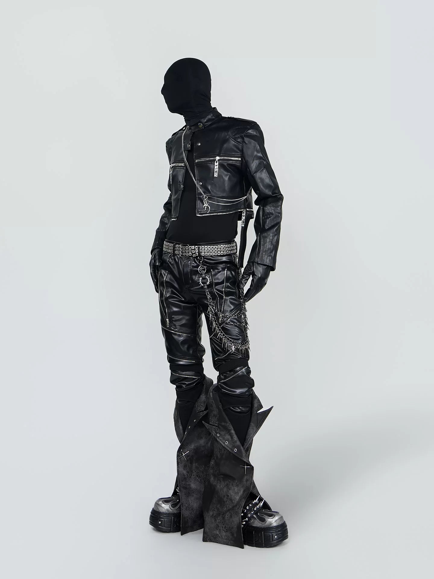Obsidian Maelstrom Spike-Chain Hip Harness