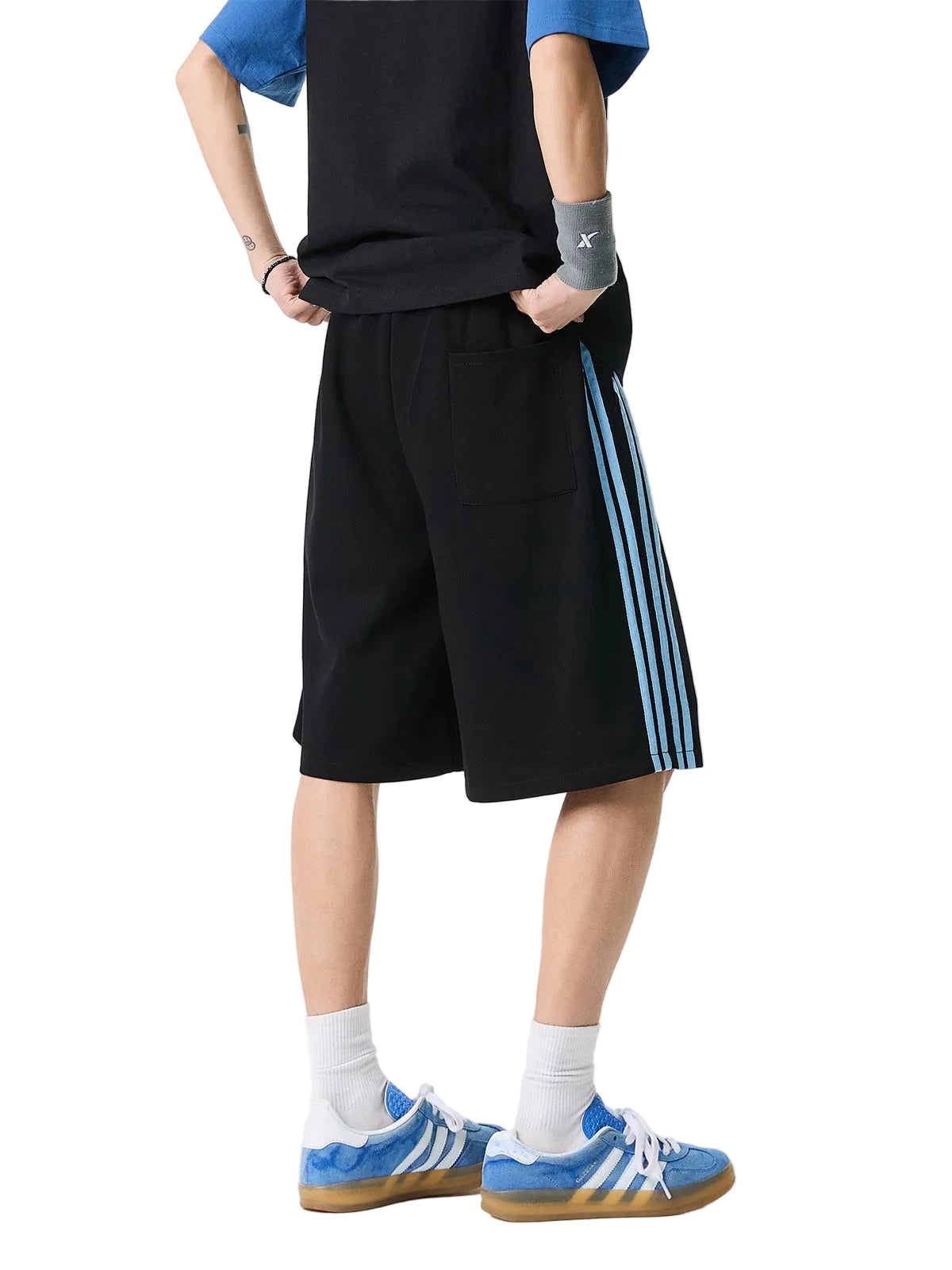 Varsity Lane Triple-Stripe Sweat Shorts