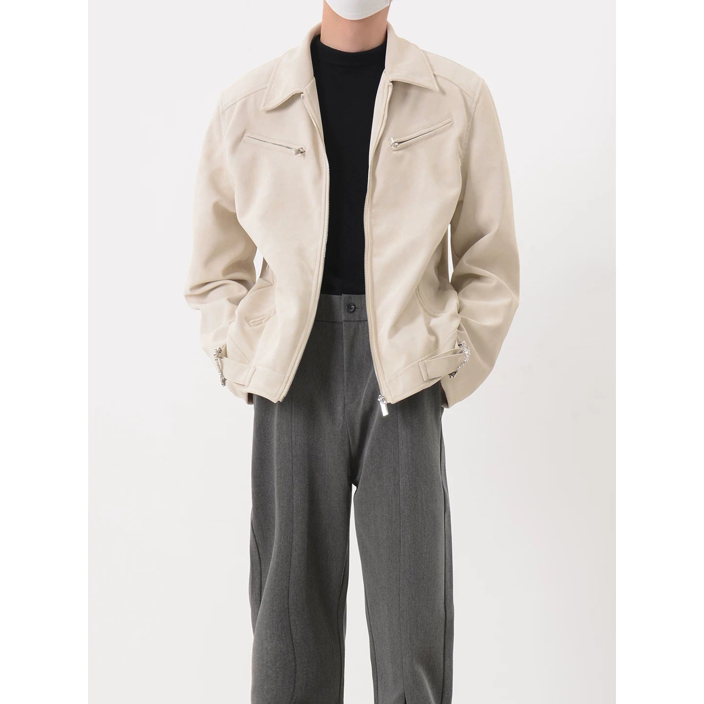 Zip Up Moto Jacket