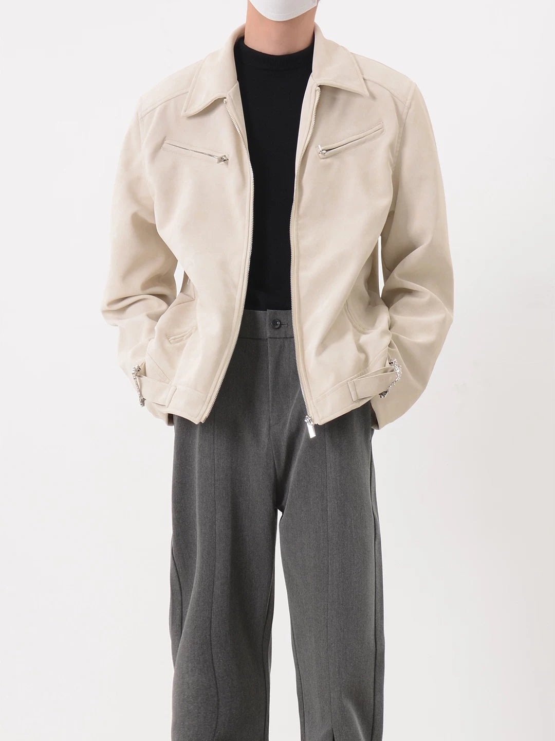 Zip Up Moto Jacket