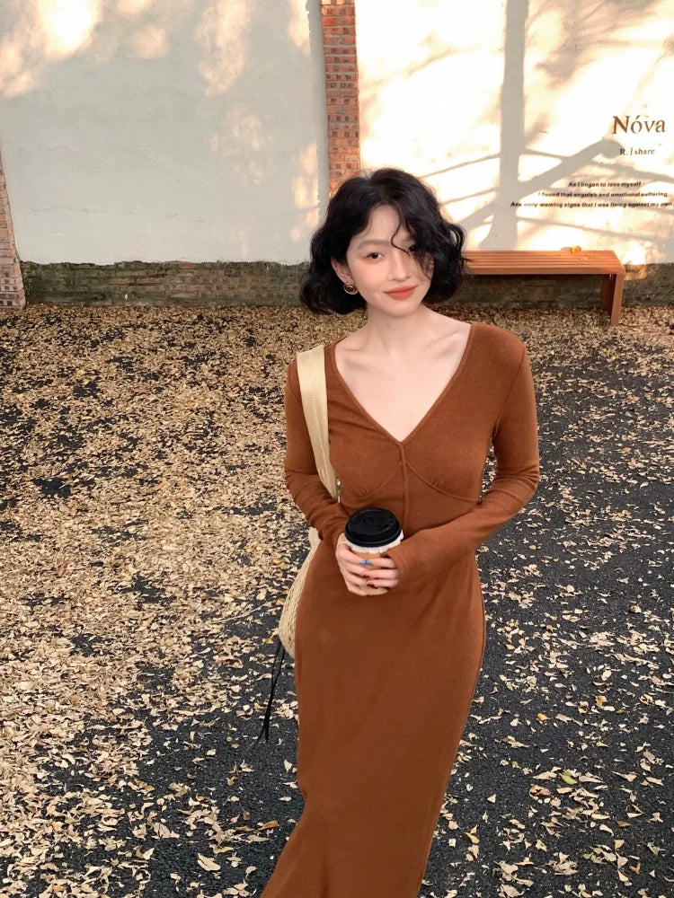 Twist Front Maxi Dress