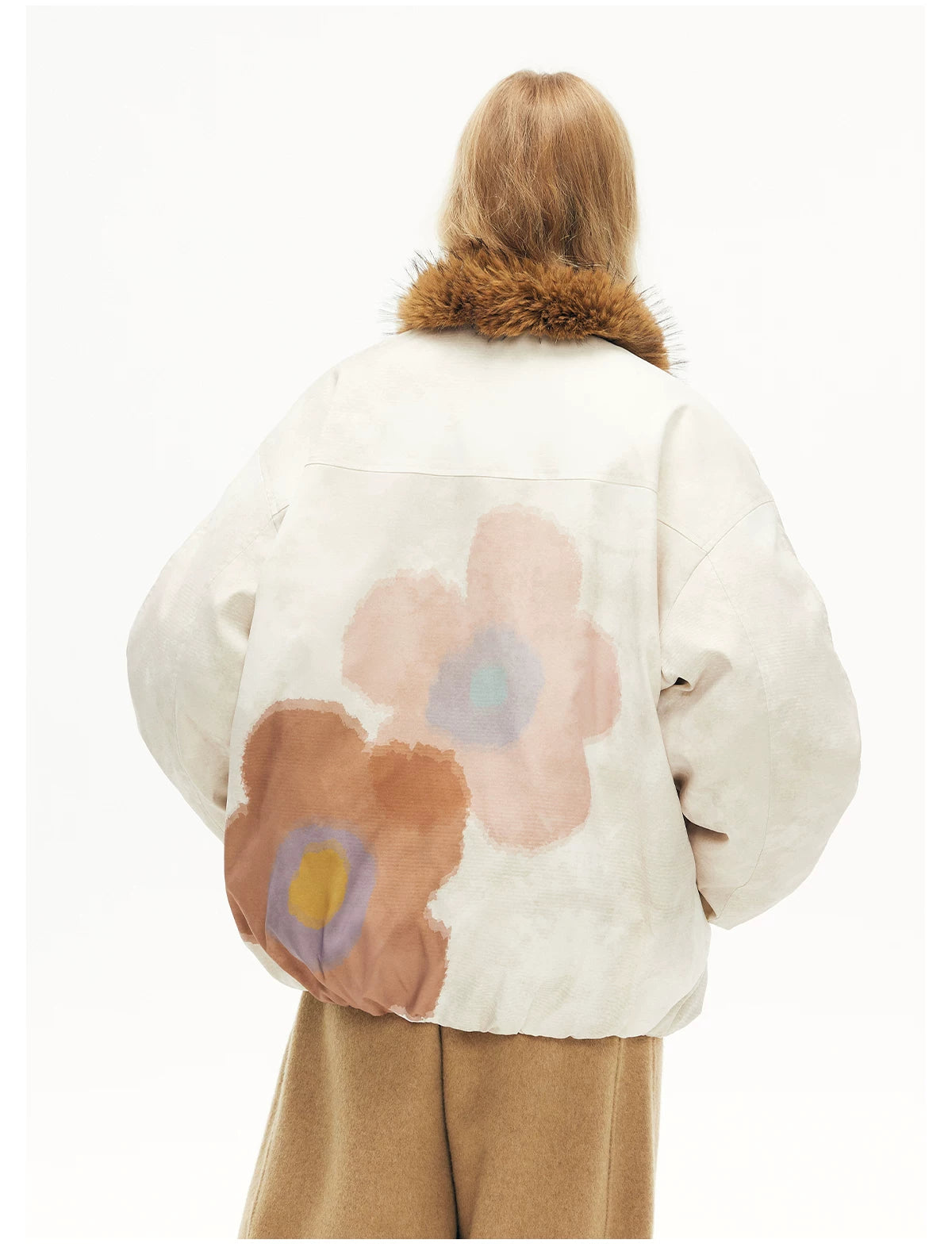 Cosmic Kitty Faux Fur Embrace Bomber