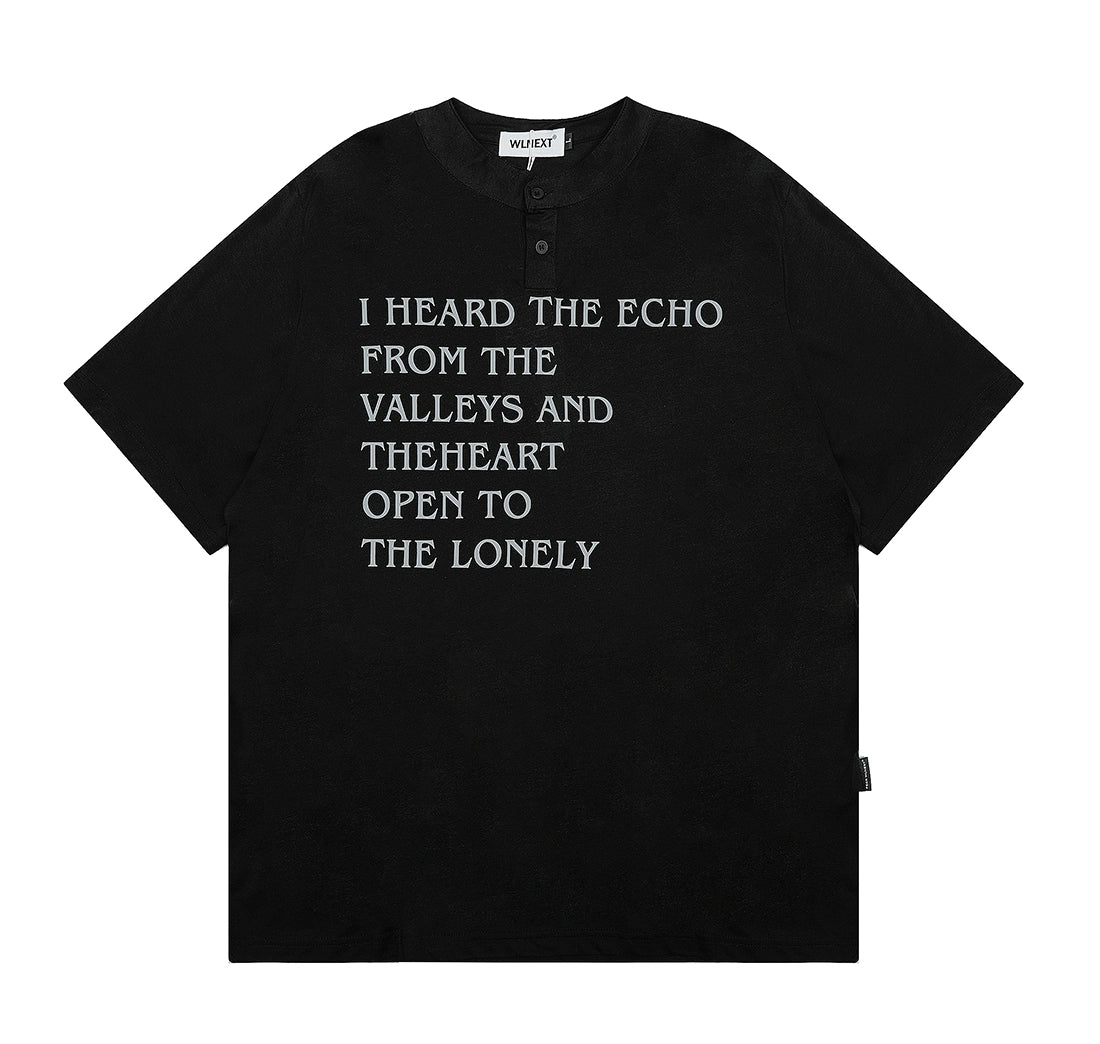 Echo Valley Quote Henley Shirt