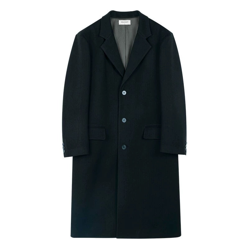 Oversized Wool Blend Overcoat