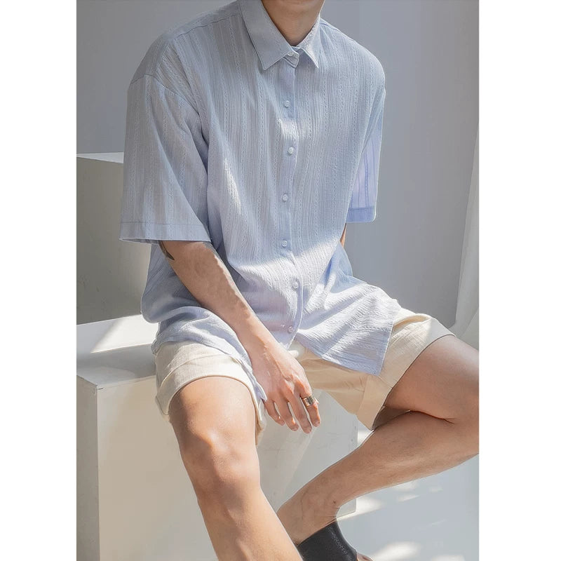 Dawn Breeze Textured Stripe Shirt