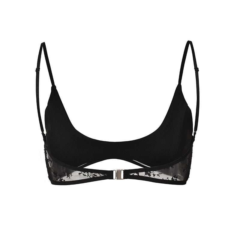 Black Lace Camisole Bralette