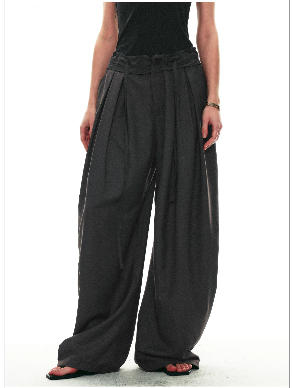 Drawstring Cocoon Balloon Trousers