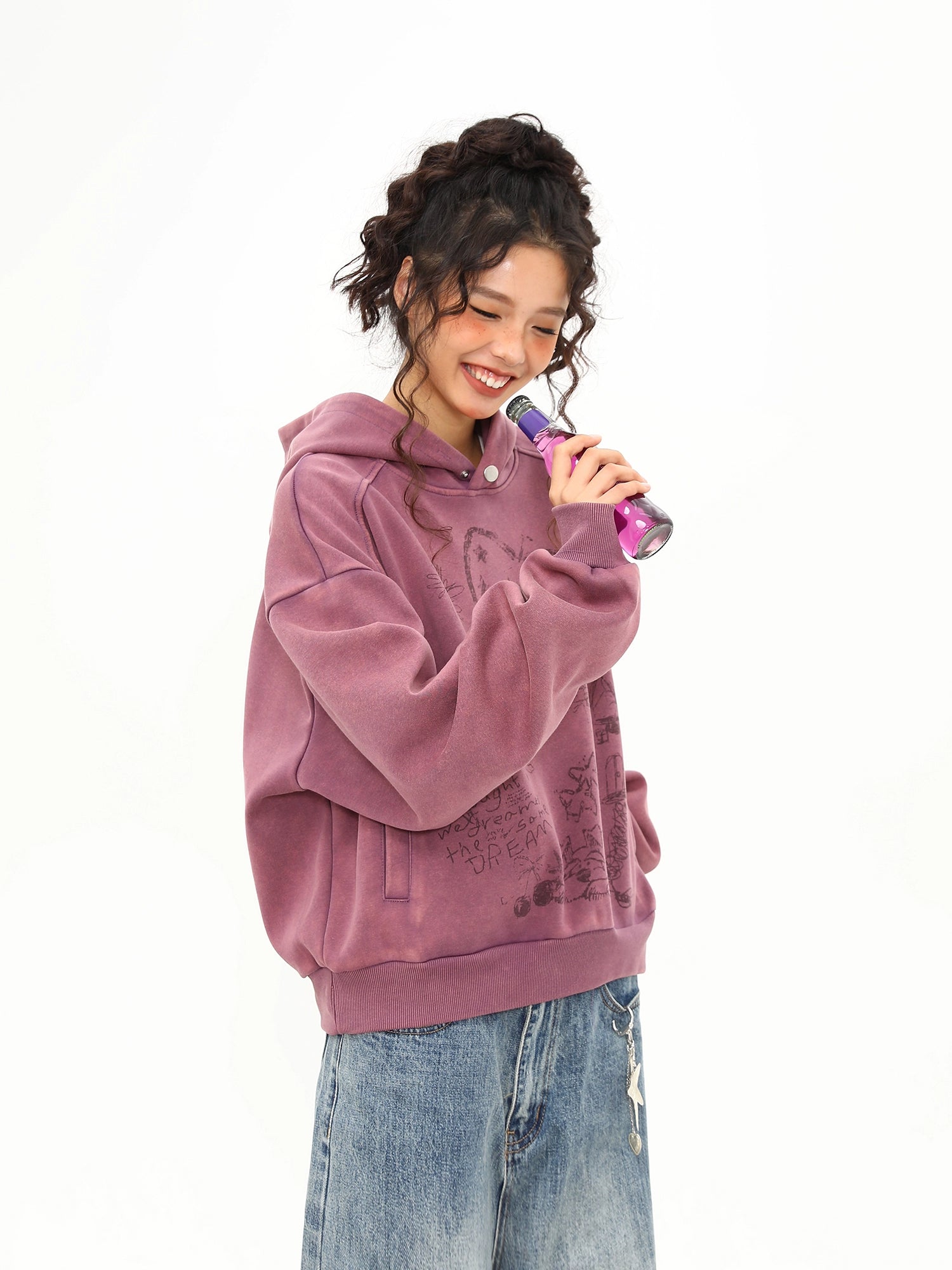 Dream Doodle Grape Hoodie