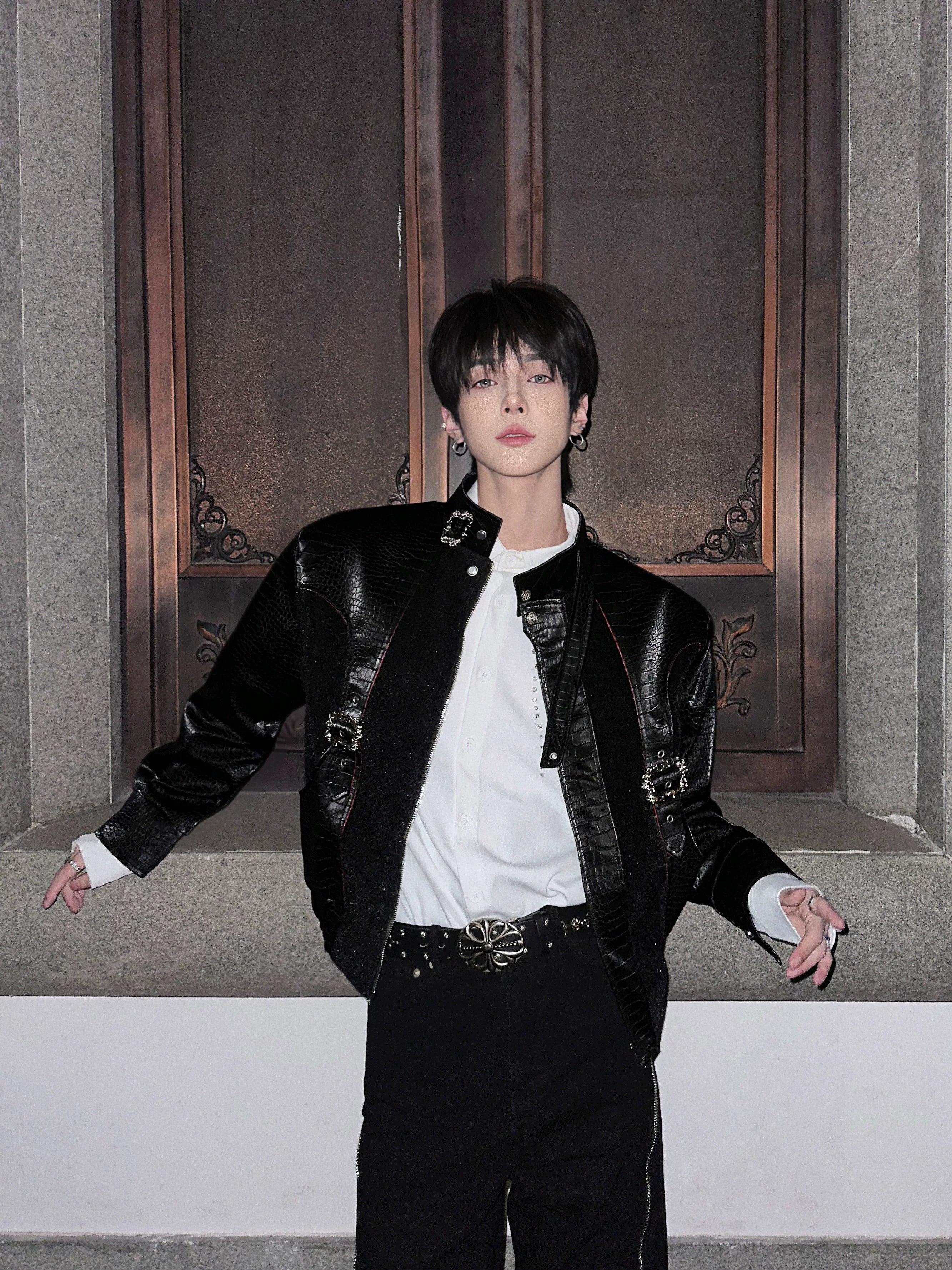 Crimson Relic Croc-Harness Jacket