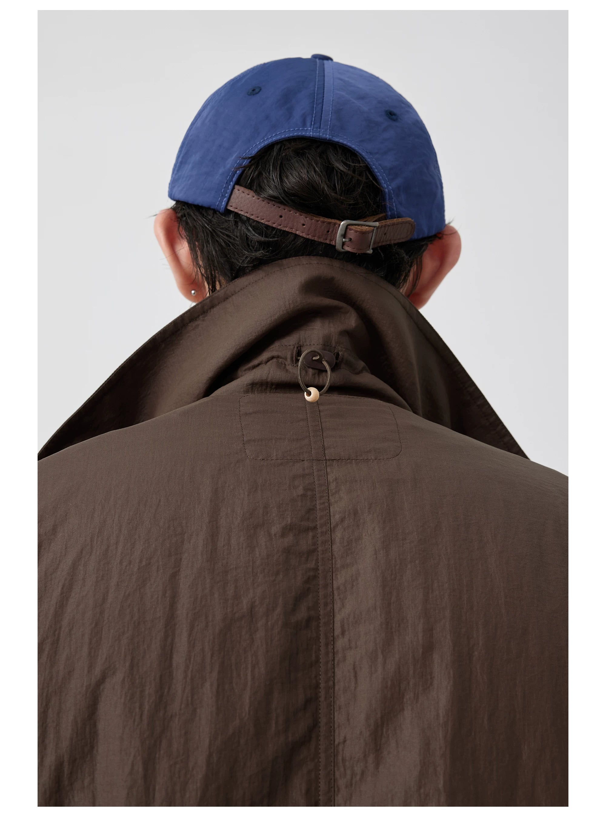 Contrast Collar Safari Jacket