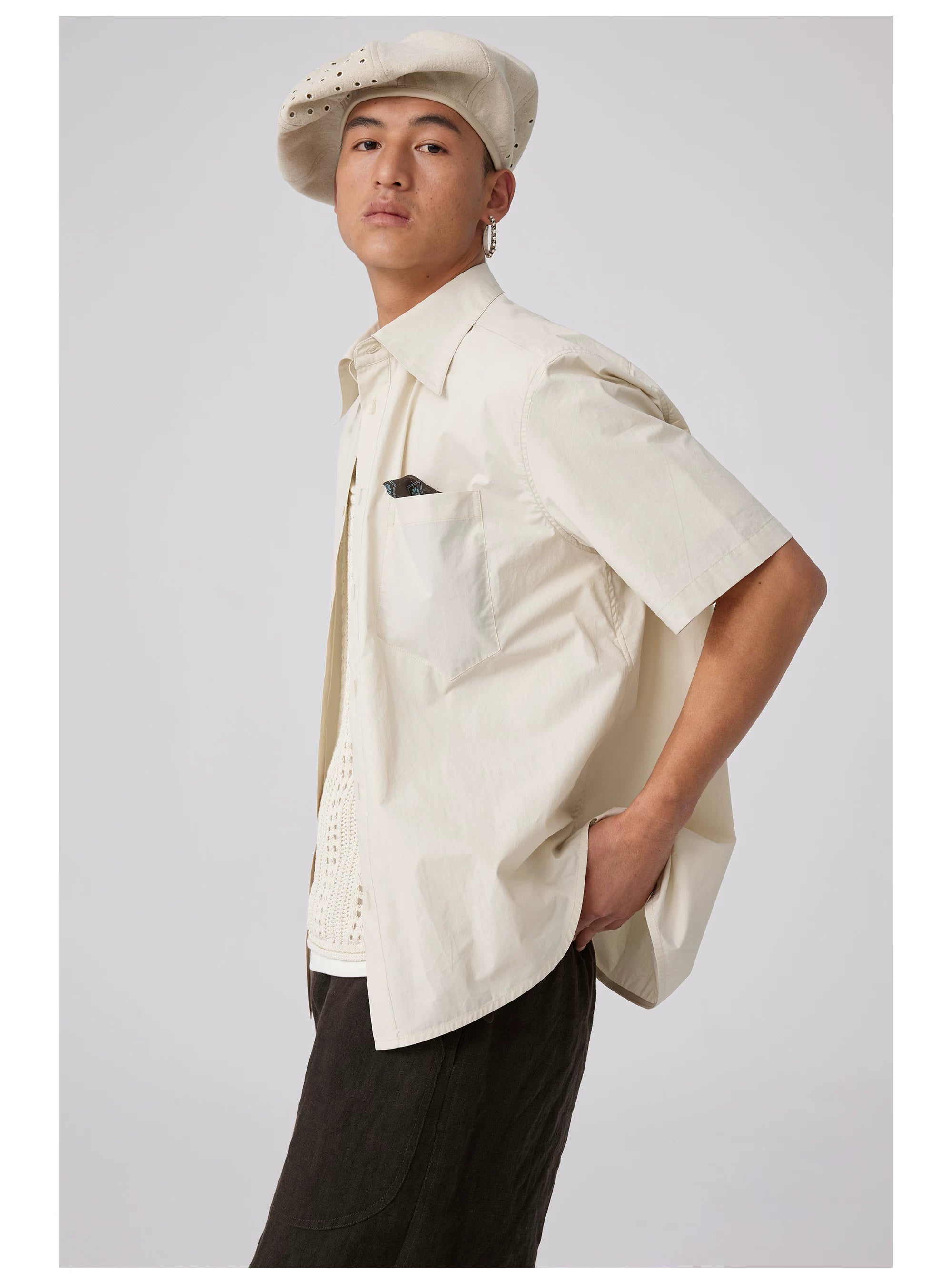 Skydrift Boxy Poplin Shirt
