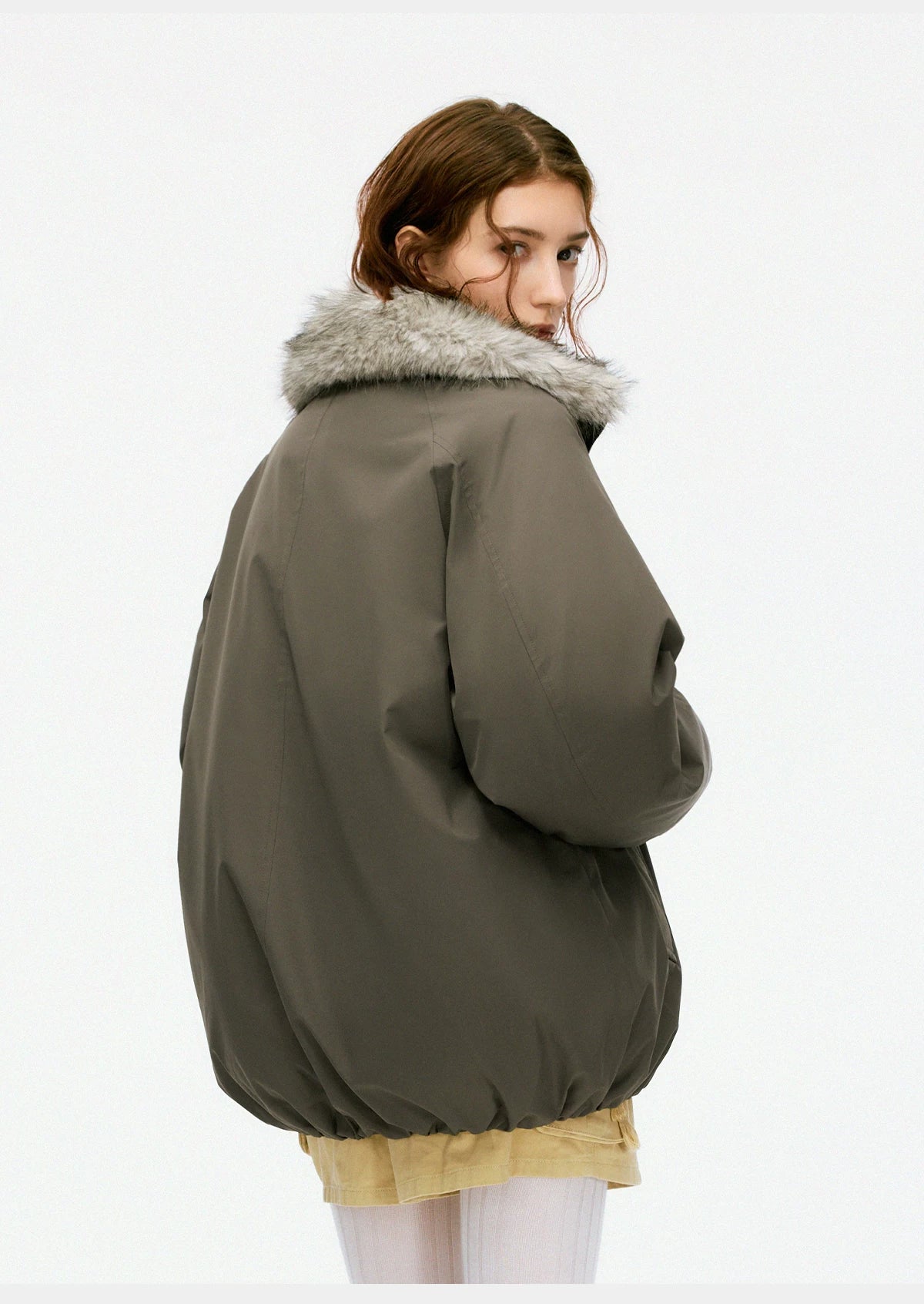 Arctic Haven Faux Fur Collar Jacket