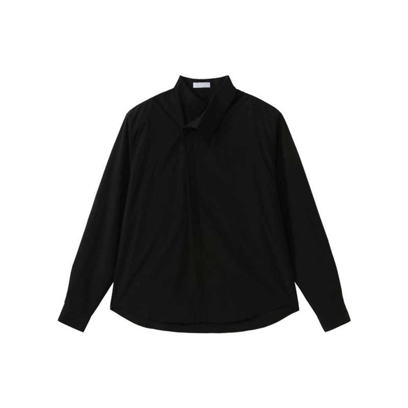 Asymmetric Collar Dress Shirt
