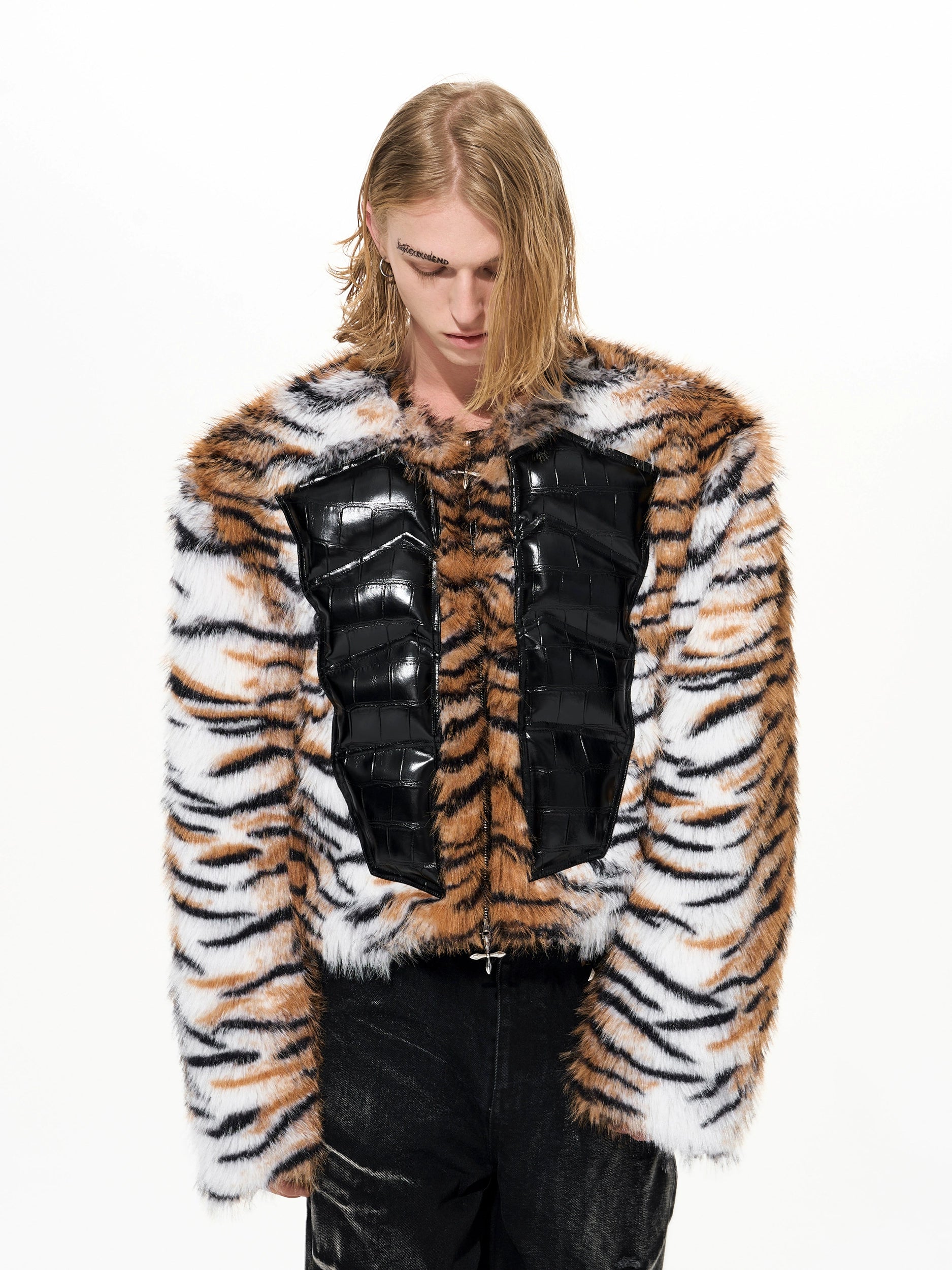 Cyber Striped Tiger Armor Jacket