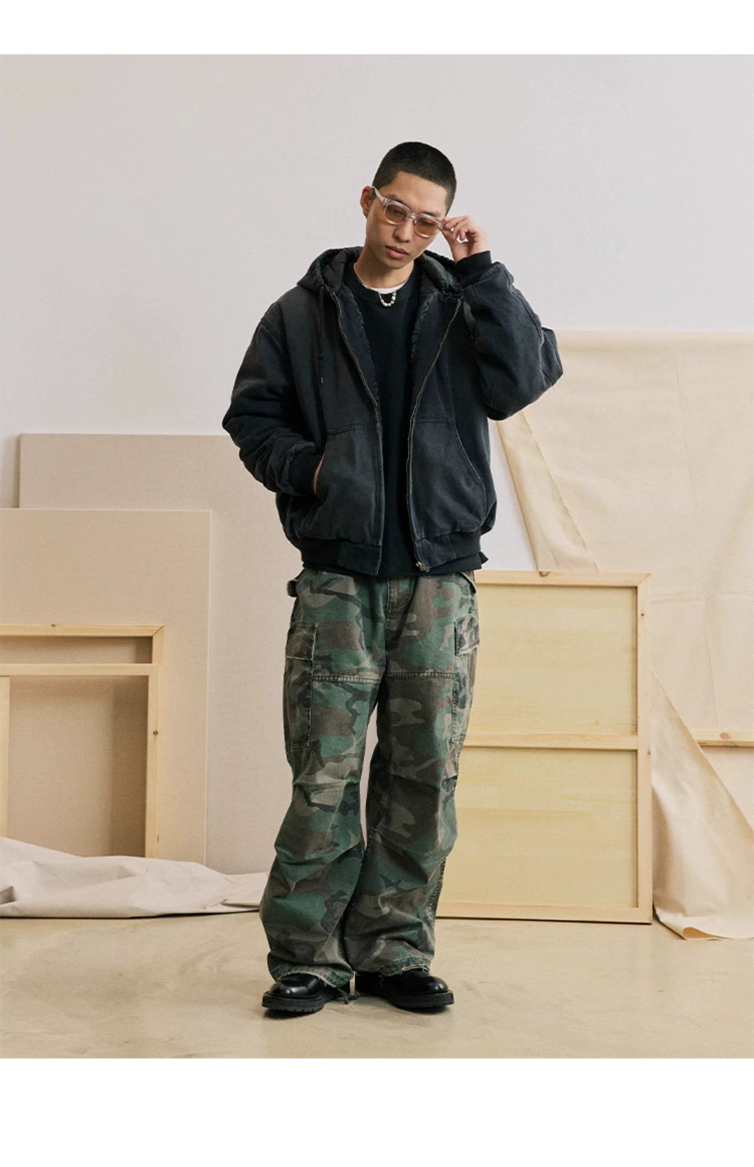 Woodland Camo Hunting Cargo Pants