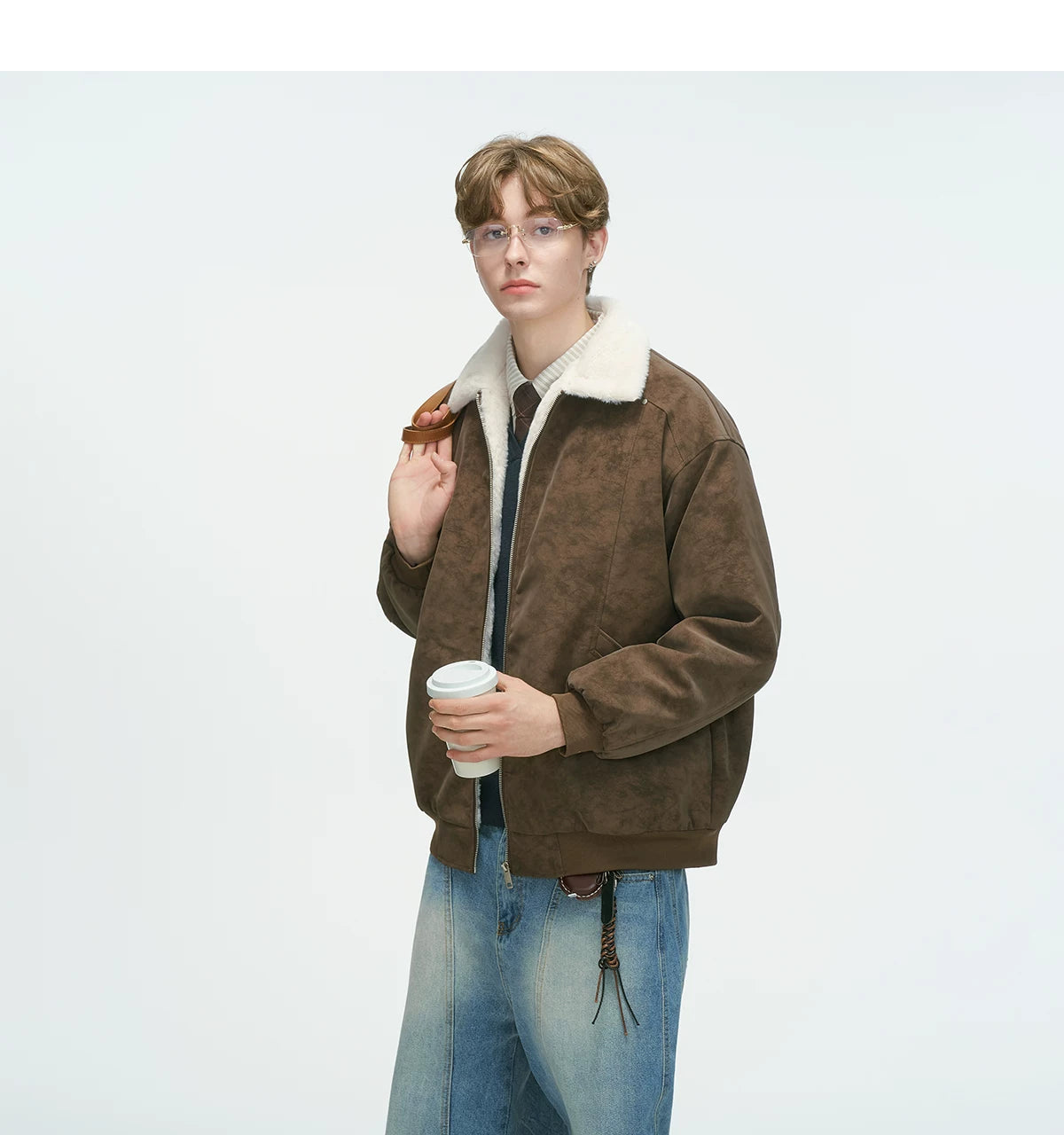 Shearling Transit Reversible Bomber