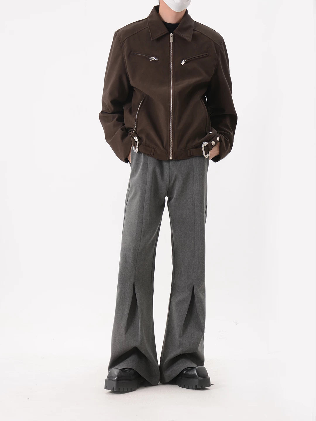 Zip Up Moto Jacket