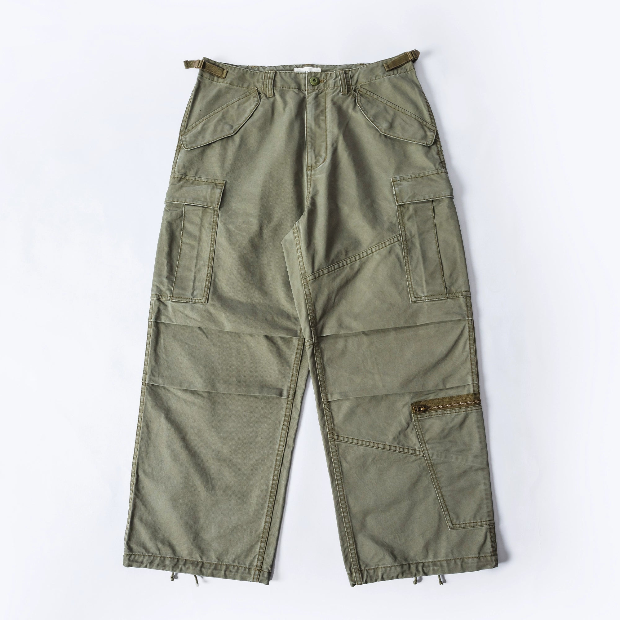 Multi-Pocket Retro Patchwork Cargo Pants