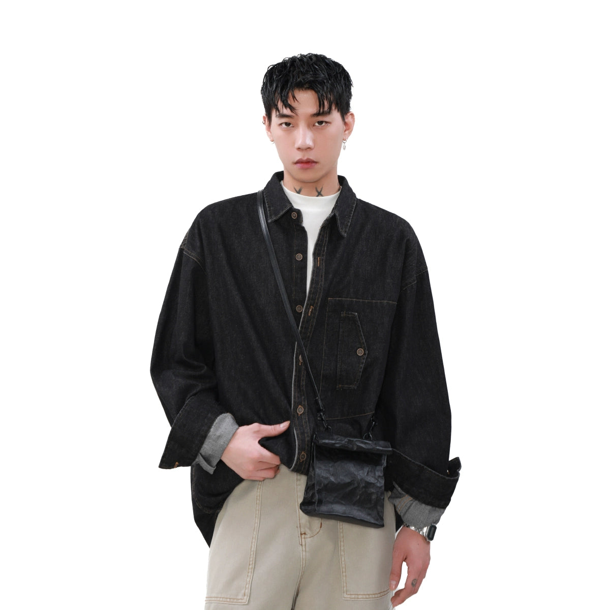 Ease Oversized Denim Shirt